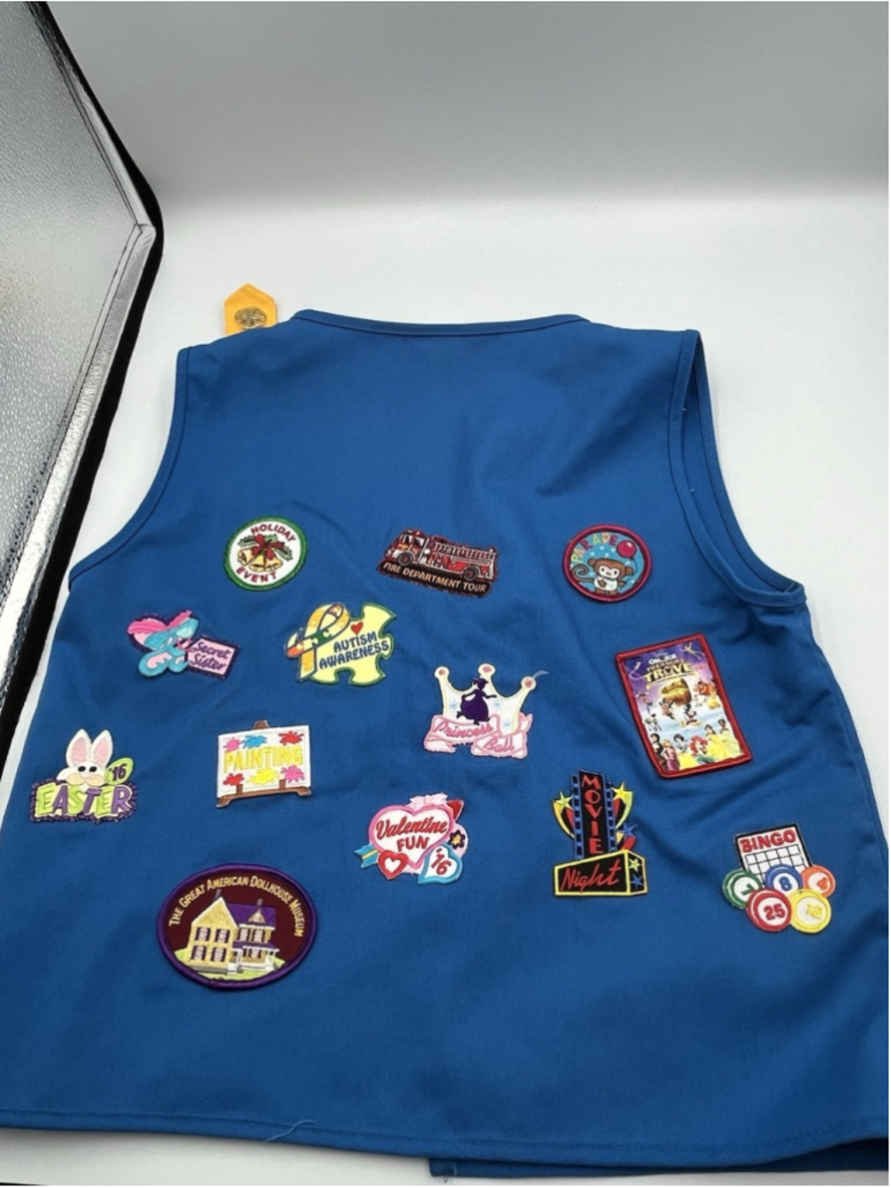 Girl Scouts Wisconsin SouthEast Blue Vest With Patches 2216